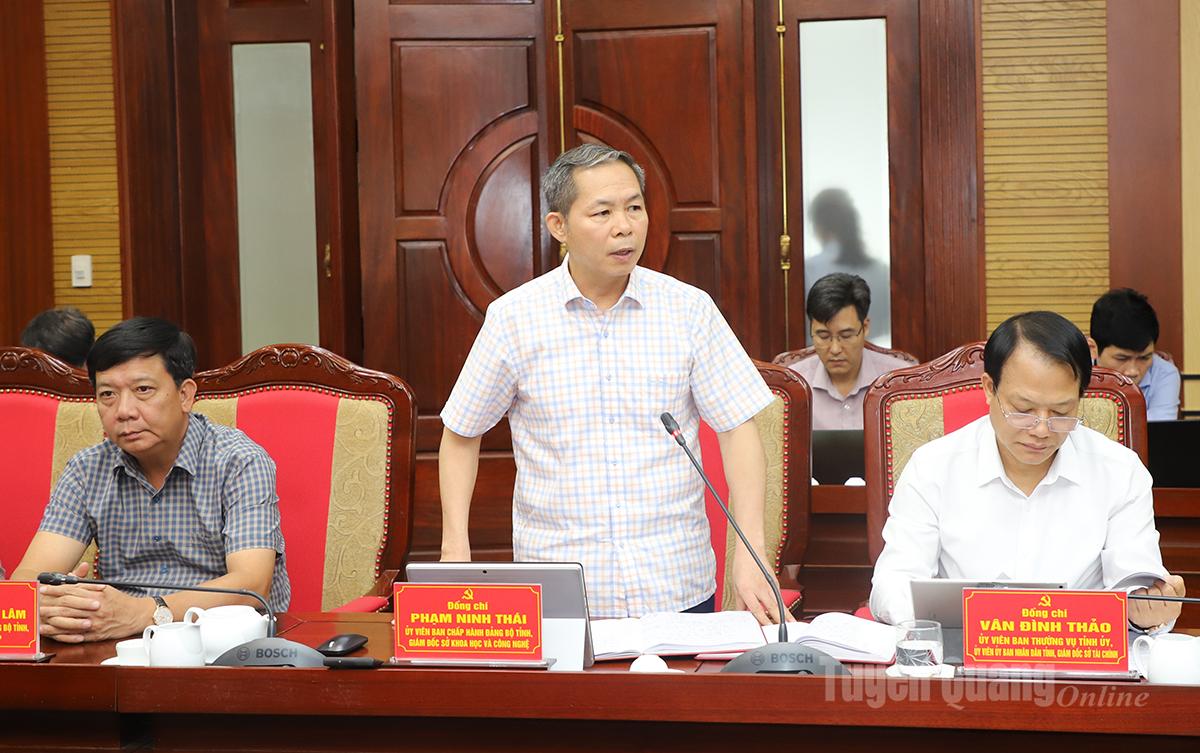 Directorul Departamentului de Știință și Tehnologie, Pham Ninh Thai, a discutat despre acest subiect în cadrul întâlnirii.