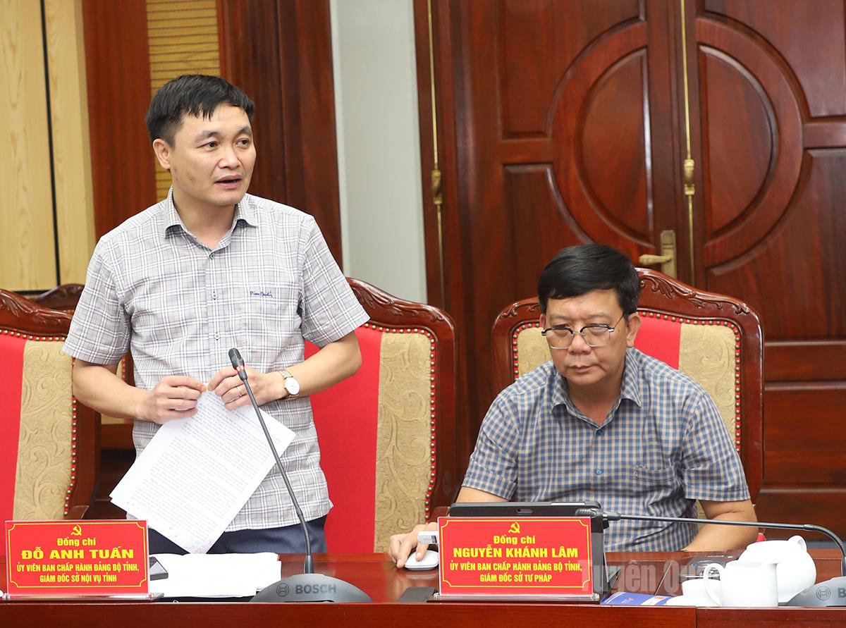 Directorul Departamentului de Interne, Do Anh Tuan, a discutat despre acest subiect în cadrul întâlnirii.