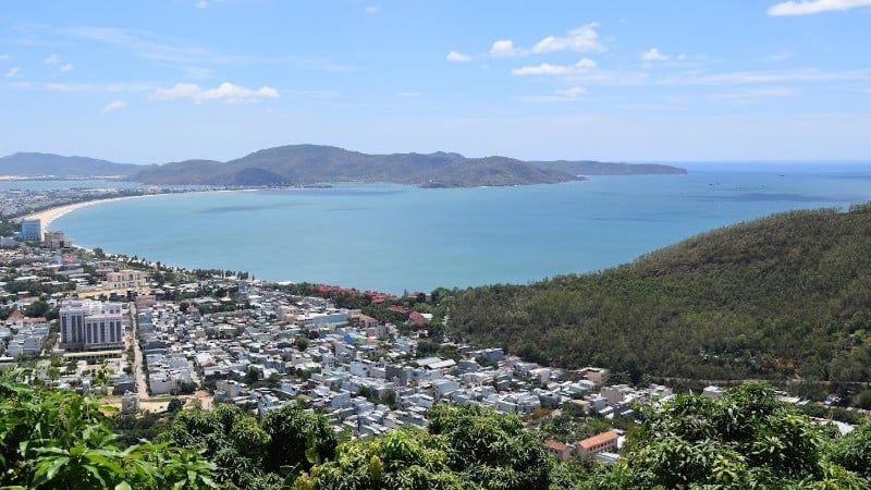 Eine Ecke des Bezirks Quy Nhon Nam, vom Berg Vung Chua aus gesehen.