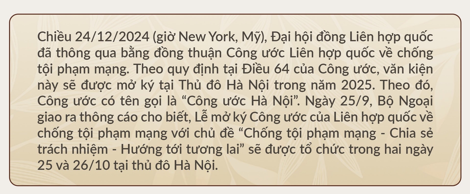Công ước Hà Nội: Bước đi chiến lược khẳng định vị thế Việt Nam - 2