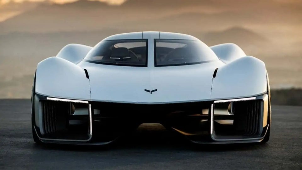 Illustration av Corvette och elektrifieringens historia