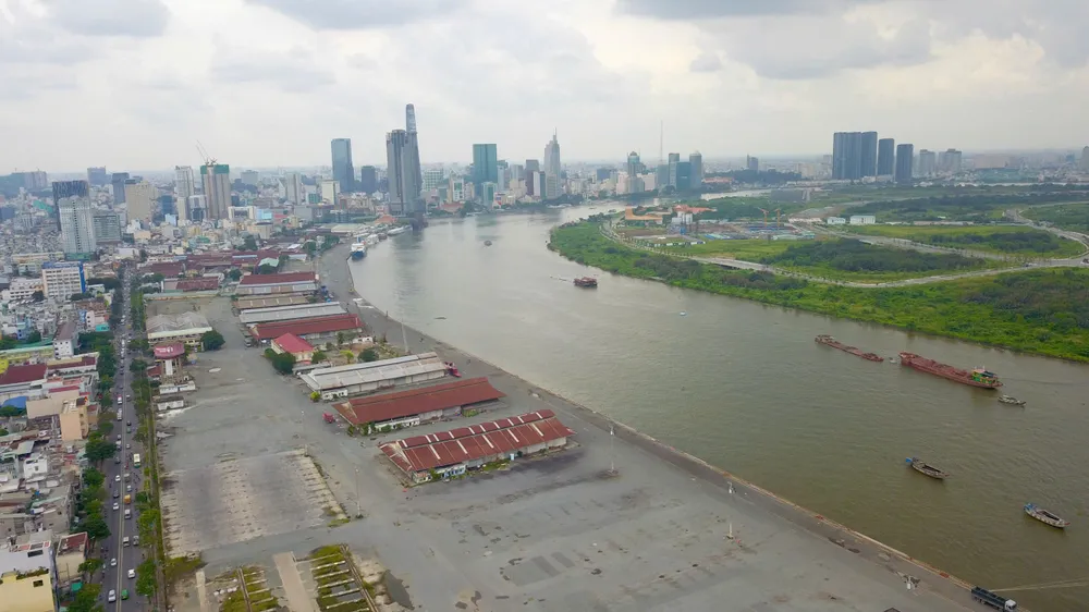 Zona portului Nha Rong, orașul Ho Chi Minh. Foto: HOANG HUNG