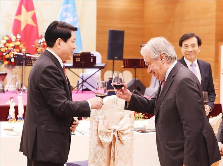 FN:s generalsekreterare: Vietnam är ett levande bevis på fredens och utvecklingens väg - Foto 2.