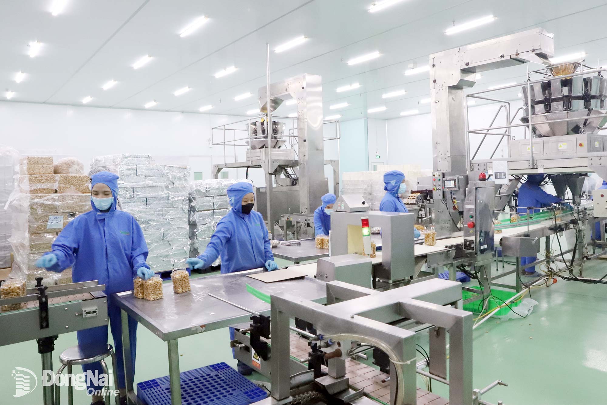 Dây chuyền sản xuất của Công ty TNHH Thực phẩm Long Sơn (phường Long Bình) đạt yêu cầu thị trường Halal. Ảnh: B. Nguyên