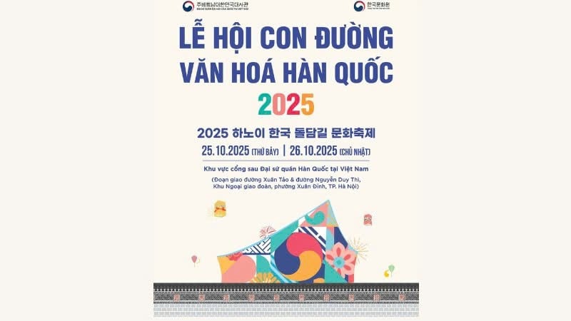 Poster giới thiệu chương trình (Ảnh: Đại sứ quán Hàn Quốc tại Việt Nam cung cấp)