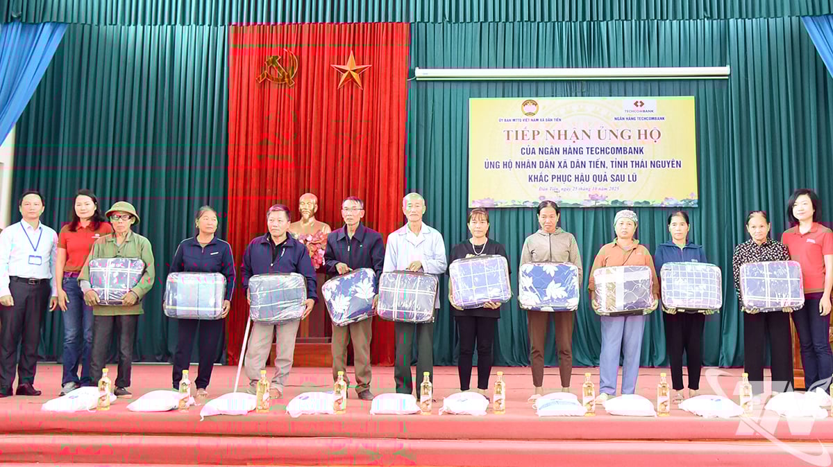 152 hushåll i Dan Tien kommun fick stöd från Teccombank Vietnam