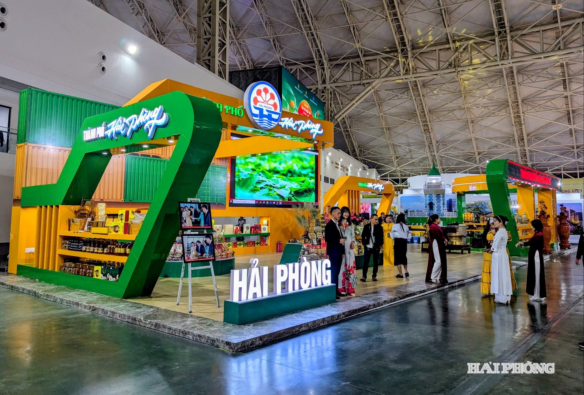 ស្តង់ទីក្រុង Hai Phong នៅឯពិព័រណ៍។