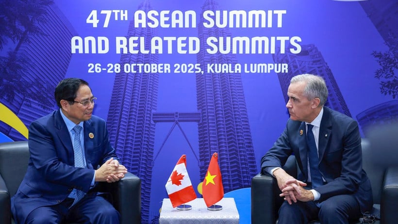 O primeiro-ministro Pham Minh Chinh espera que o Canadá intensifique a cooperação e apoie o Vietnã em áreas onde o Canadá tem pontos fortes. (Foto: VGP/Nhat Bac)