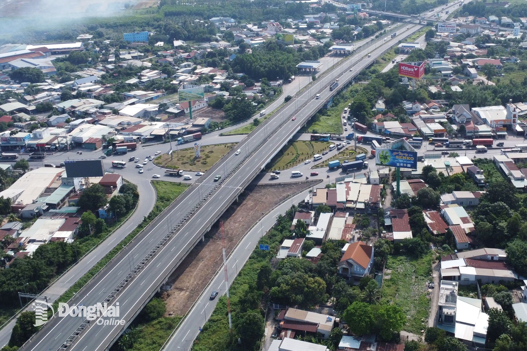 Ho Chi Minh City - Long Thanh - Dau Giay Expressway är en viktig trafikled som förbinder Ho Chi Minh City med Dong Nai-provinsen. Foto: Dang Tung
