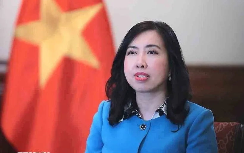 Biträdande utrikesminister Le Thi Thu Hang. (Foto: VNA) Thứ trưởng Bộ Ngoại giao Lê Thị Thu Hằng. (Ảnh: TTXVN)
