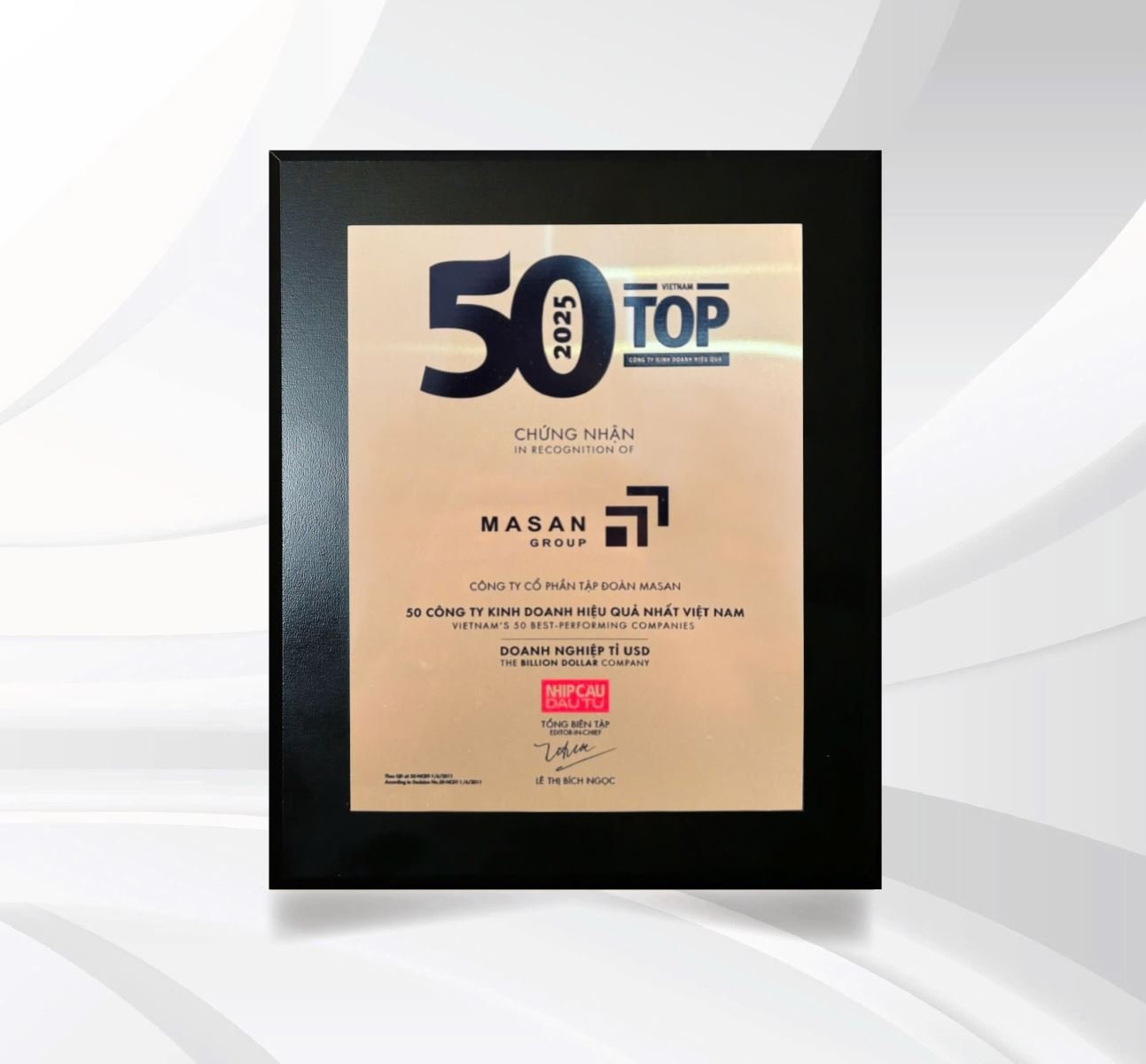 Chiến Lược Kinh Doanh Hiệu Quả, Masan Vào Top 50 Công Ty Kinh Doanh Hiệu Quả Nhất Việt Nam 2025