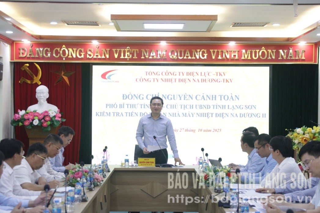 Đồng chí Nguyễn Cảnh Toàn, Phó Bí thư Tỉnh ủy, Chủ tịch UBND tỉnh phát biểu kết luận buổi kiểm tra