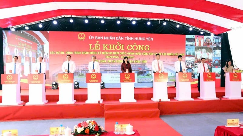 Tekan butang untuk memulakan pembinaan Hospital Besar Thai Binh, wilayah Hung Yen.