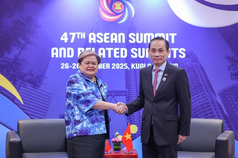 Bộ trưởng Ngoại giao Lê Hoài Trung tiếp xúc song phương nhân dịp tham dự Hội nghị cấp cao ASEAN lần thứ 47 và các hội nghị cấp cao liên quan- Ảnh 3.