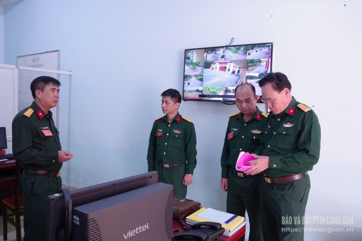 Inspektion av stridsoperationer vid den provinsiella militära ledningen