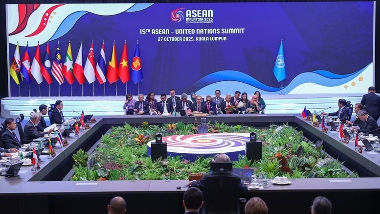 Quang cảnh Hội nghị Cấp cao ASEAN-Liên hợp quốc lần thứ 15. (Ảnh: VGP/Nhật Bắc)