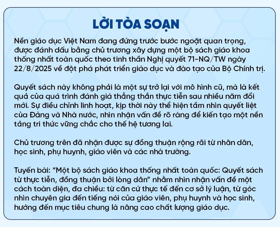 Từ lớp học đến nghị trường: Đồng thuận cho một bộ sách giáo khoa thống nhất - 1