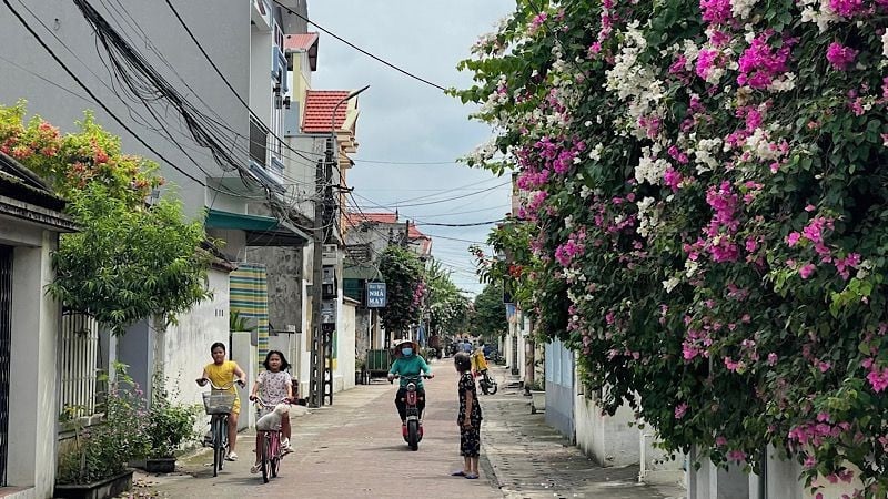 Diện mạo nông thôn mới tại một xã của tỉnh Ninh Bình. (Ảnh: XUÂN TRƯỜNG)