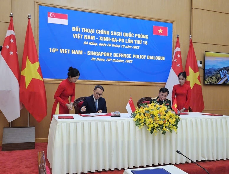 Den 16:e försvarspolitiska dialogen mellan Vietnam och Singapore - Foto 1. Đối thoại Chính sách Quốc phòng Việt Nam – Singapore lần thứ 16- Ảnh 1.