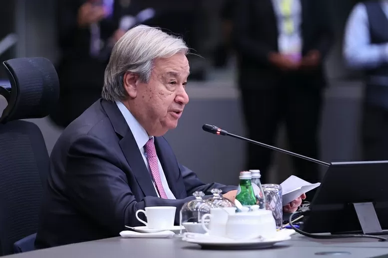 United Nations Secretary-General António Guterres speaks at the Conference - Photo: VGP/Nhat Bac Tổng Thư ký Liên Hợp Quốc António Guterres phát biểu tại Hội nghị - Ảnh: VGP/Nhật Bắc