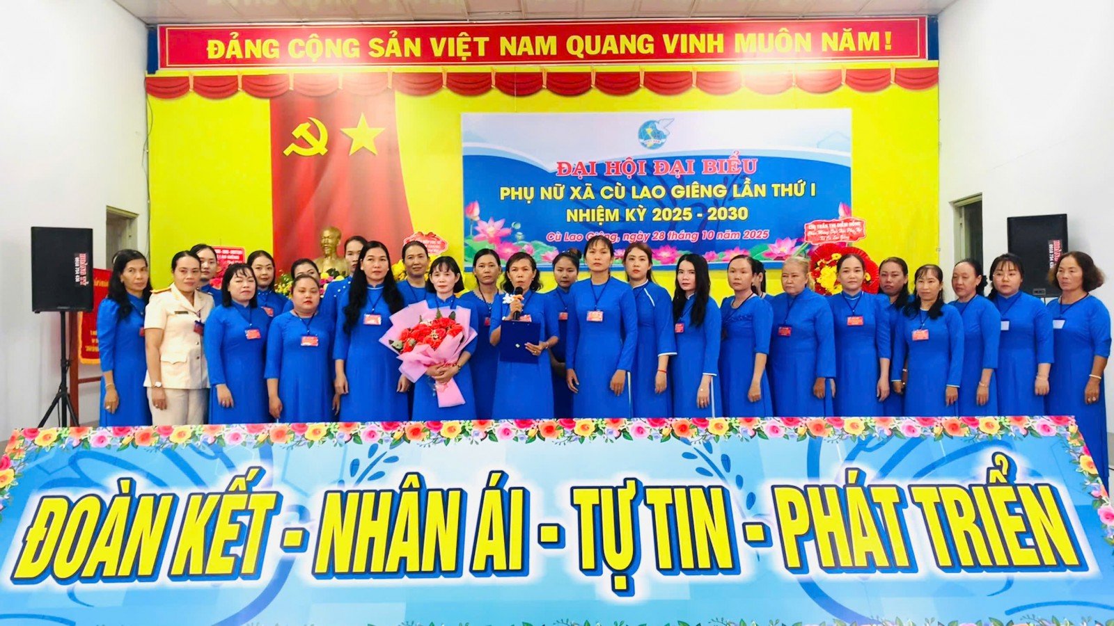Kvinneunionen i Cu Lao Gieng kommune oppnådde og overgikk åtte mål.