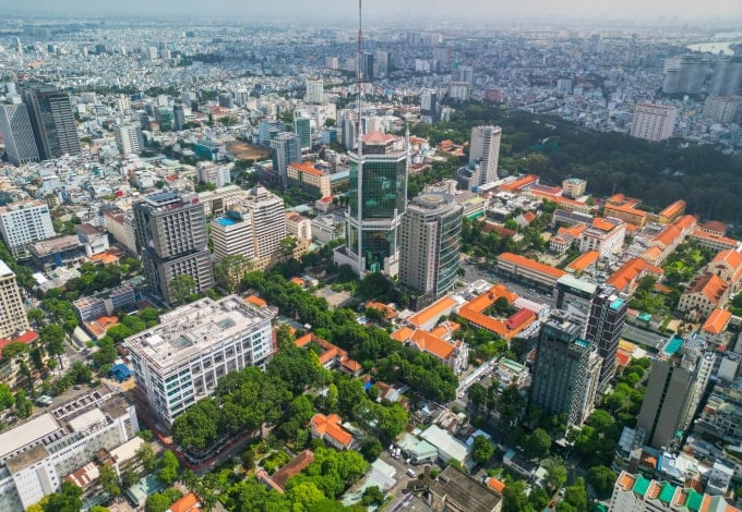 Zona centrală a orașului Ho Chi Minh.