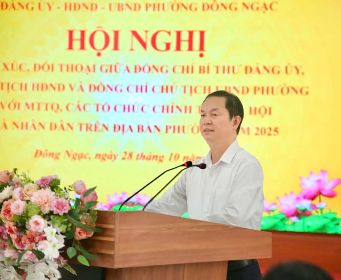 Lãnh đạo phường Đông Ngạc đối thoại giải quyết những kiến nghị của Nhân dân- Ảnh 2.