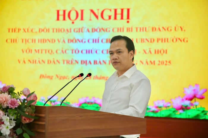 Lãnh đạo phường Đông Ngạc đối thoại giải quyết những kiến nghị của Nhân dân- Ảnh 3.