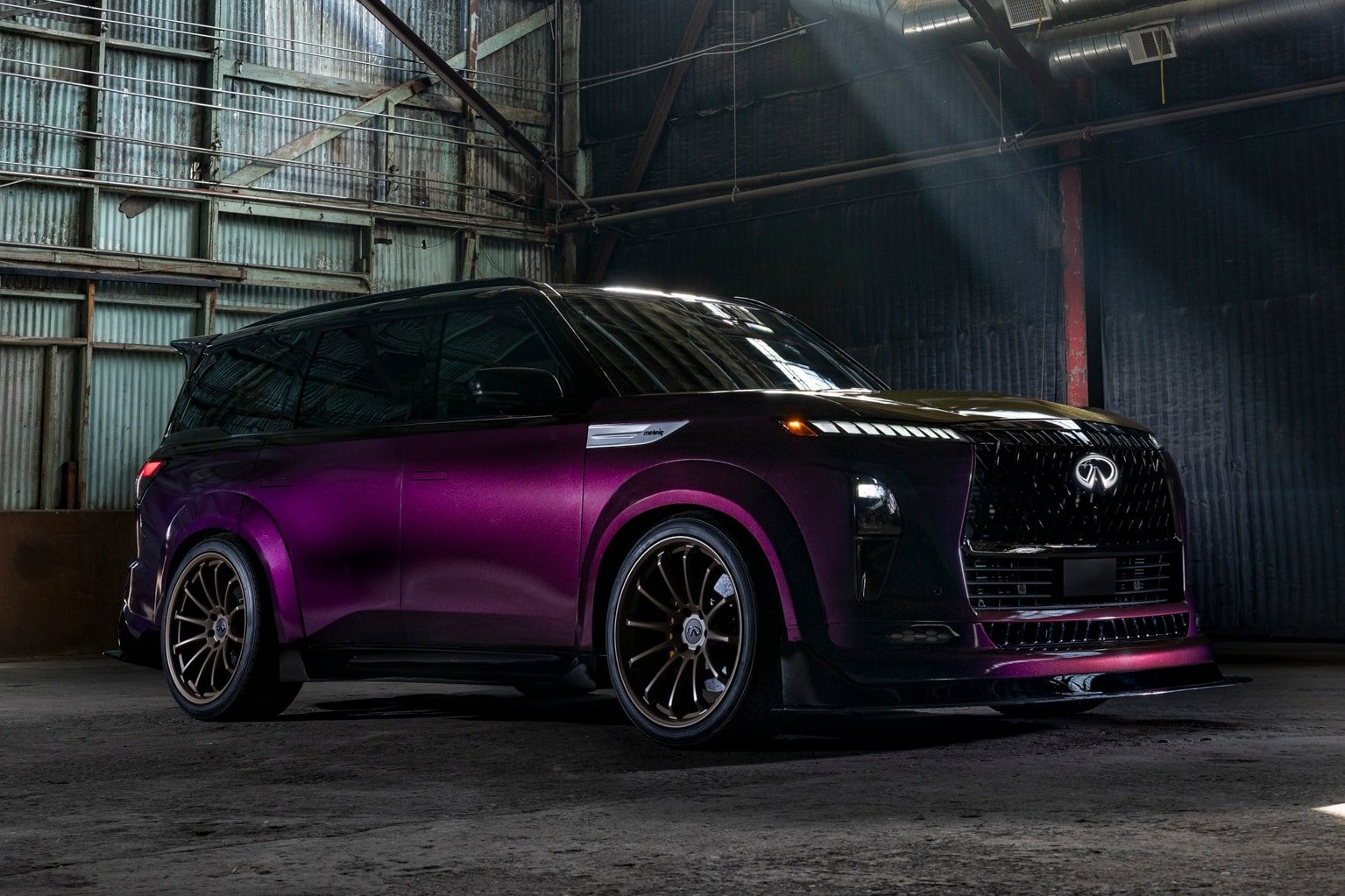 شاسیبلند، سوپراسپرت، نیسان، نیسان جیتی-آر، جیتی-آر، اینفینیتی، اینفینیتی کیوایکس۸۰، کیوایکس۸۰، تصویر ۱ از مشخصات آر کیوایکس۸۰