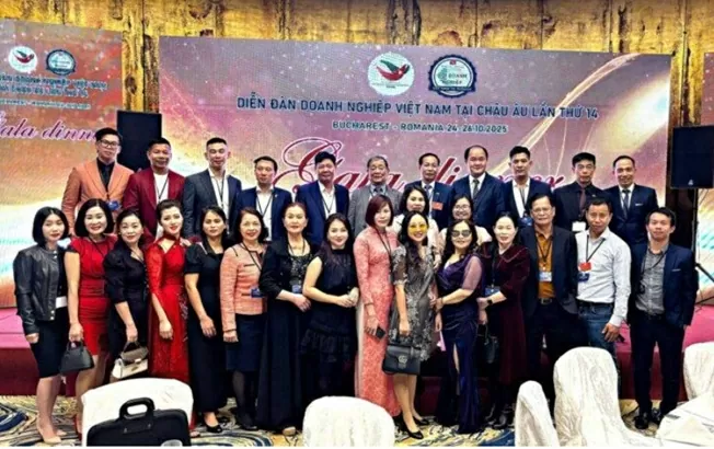 Det 14:e Vietnam Business Forum i Europa Diễn đàn doanh nghiệp Việt Nam tại châu Âu lần thứ 14