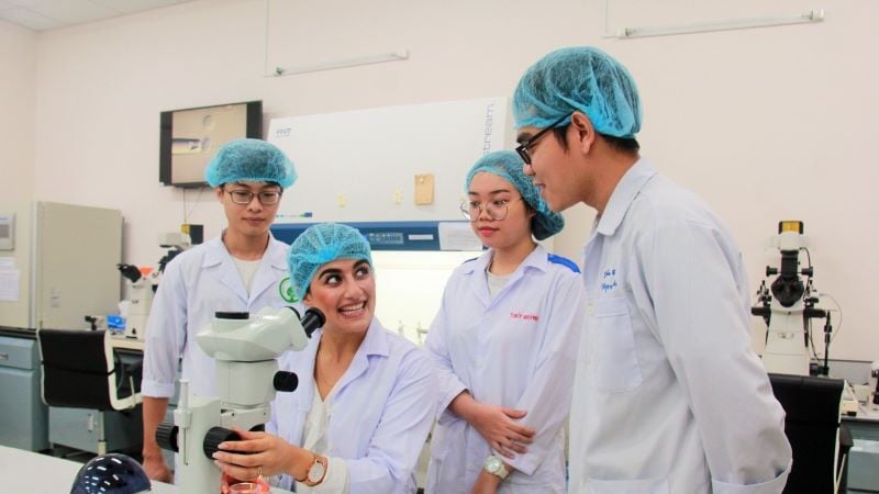 Vetenskaplig forskningsverksamhet vid Ho Chi Minh City National University.