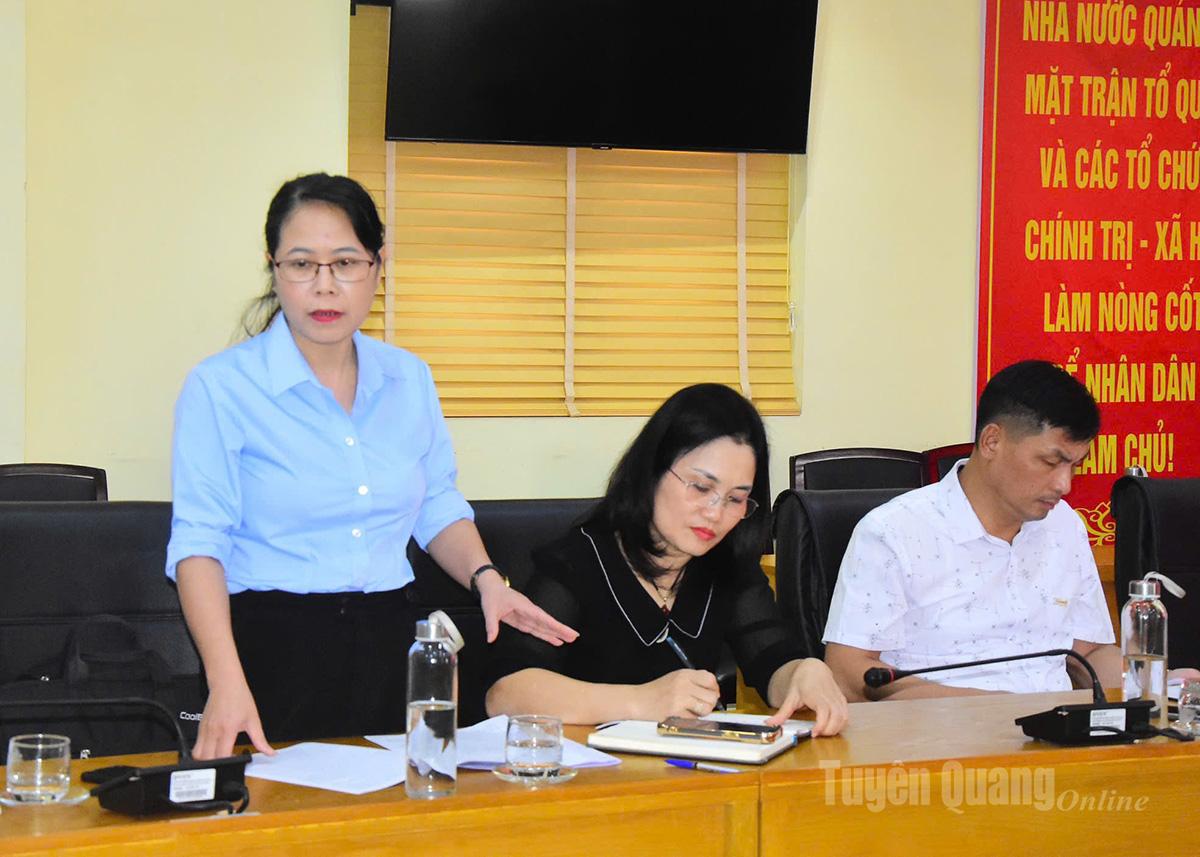 គណៈប្រតិភូបានរួមវិភាគទានចំពោះសេចក្តីព្រាងរបាយការណ៍នយោបាយដែលបានបង្ហាញនៅមហាសន្និបាតលើកទី១ របស់គណៈប្រតិភូសមាគមកសិករខេត្ត Tuyen Quang អាណត្តិ 2025-2030។