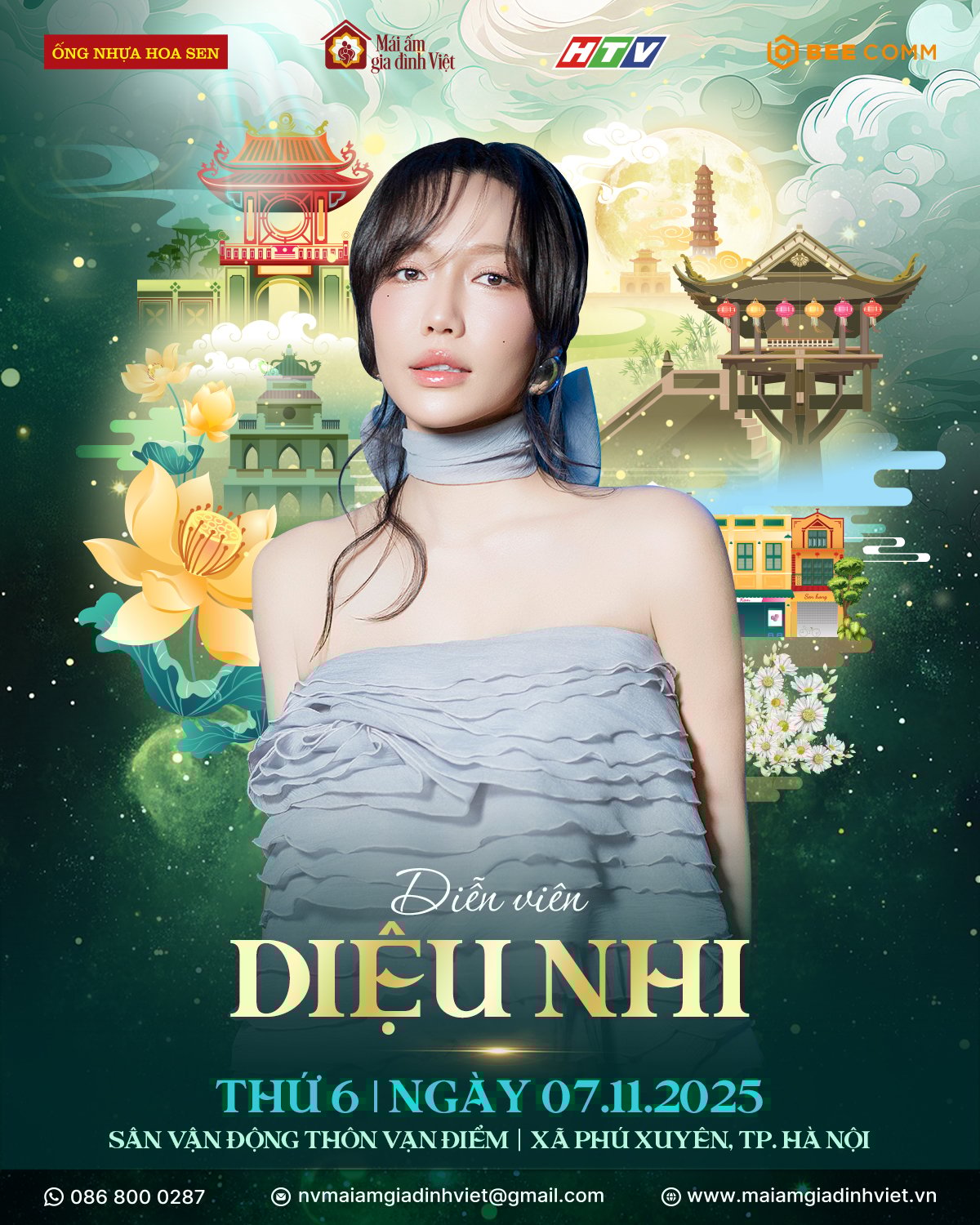 ดาราสาว Dieu Nhi รู้สึกซาบซึ้งใจเมื่อเธอตอบรับเข้าร่วมโครงการ