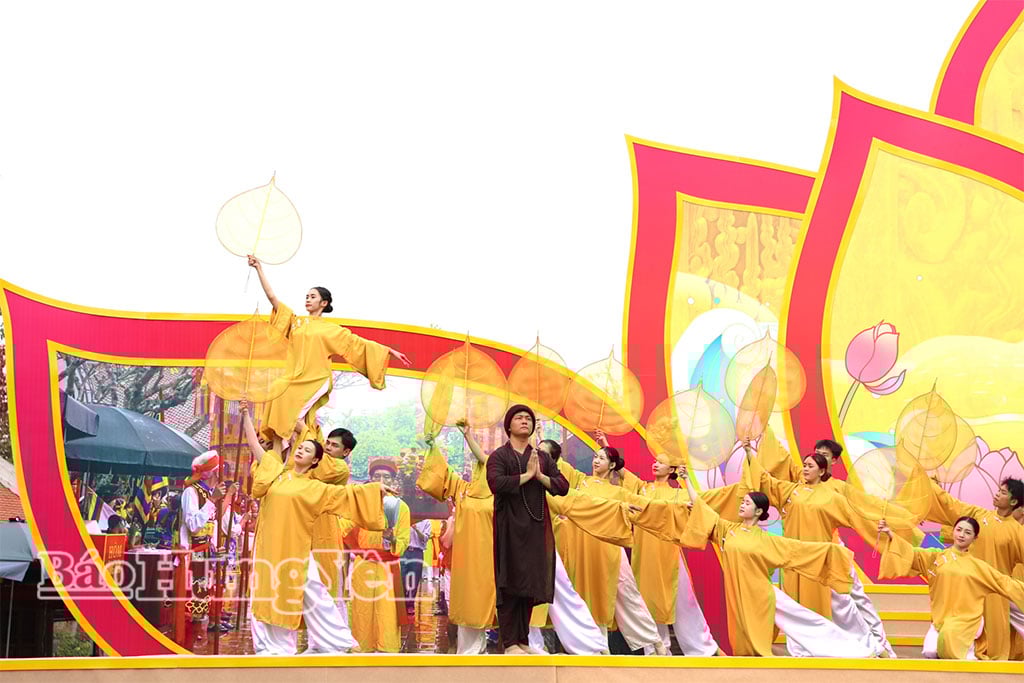 Ett framträdande på repetitionen.