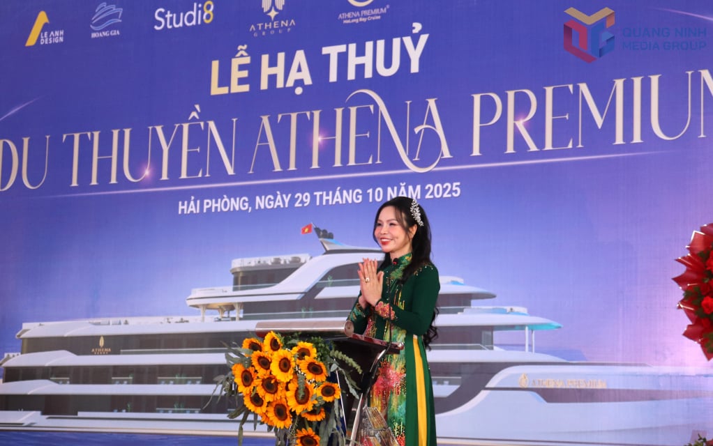 Lãnh đạo Athena Group phát biểu về định hướng phát triển của du thuyền trong thời gian tới.