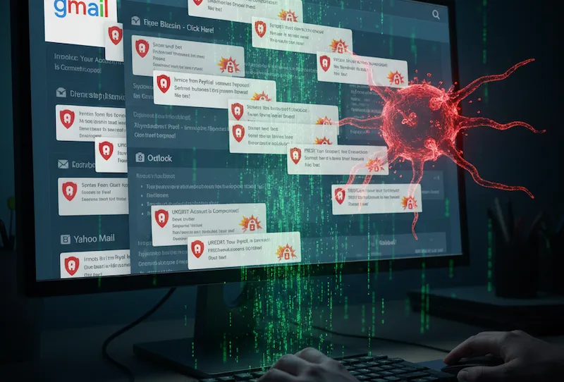 អ្នកប្រើអ៊ីនធឺណិតតែងតែប្រុងប្រយ័ត្នពេលបញ្ចូលលេខសម្ងាត់អ៊ីមែលដើម្បីការពារការលួចលេខសម្ងាត់។