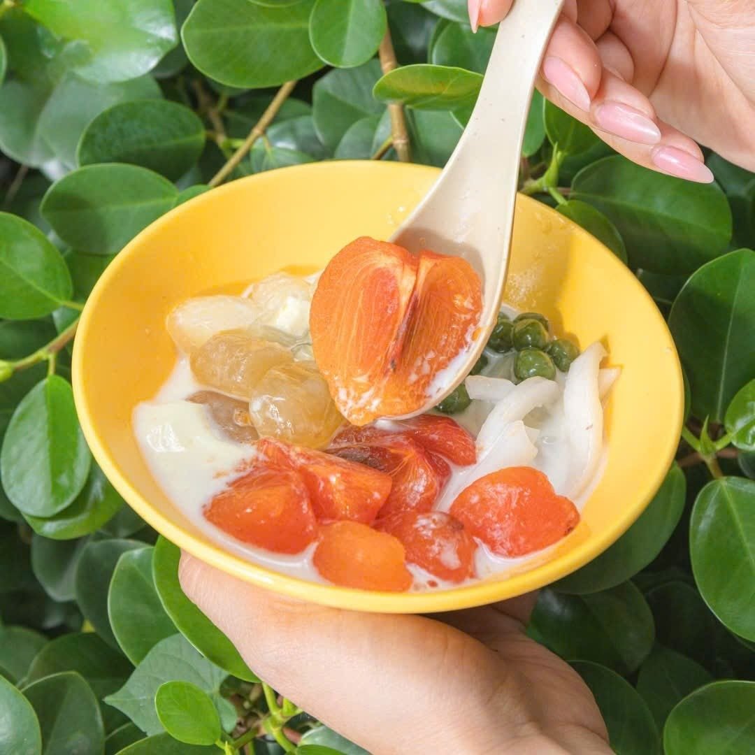 Söt persimonsoppa med krispiga färska persimonbitar. (Foto: Chang Hi Creative Sweet Soup Shop)