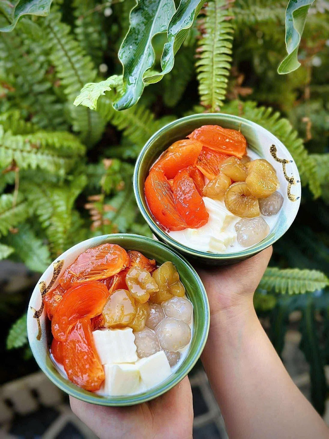 En fyllig och attraktiv skål söt persimmonsoppa. (Foto: Diep Mau)