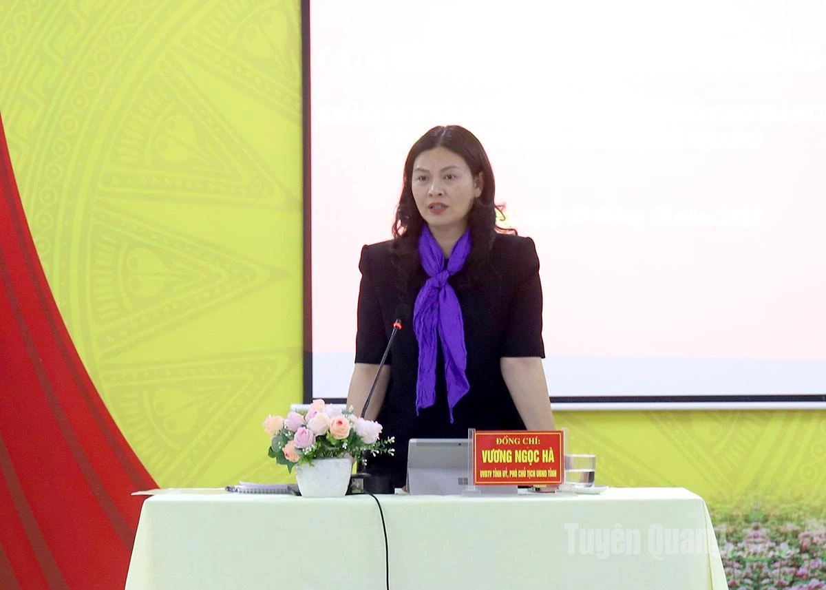 นาย Vuong Ngoc Ha รองประธานคณะกรรมการประชาชนจังหวัดกล่าวปิดการประชุมเชิงปฏิบัติการ