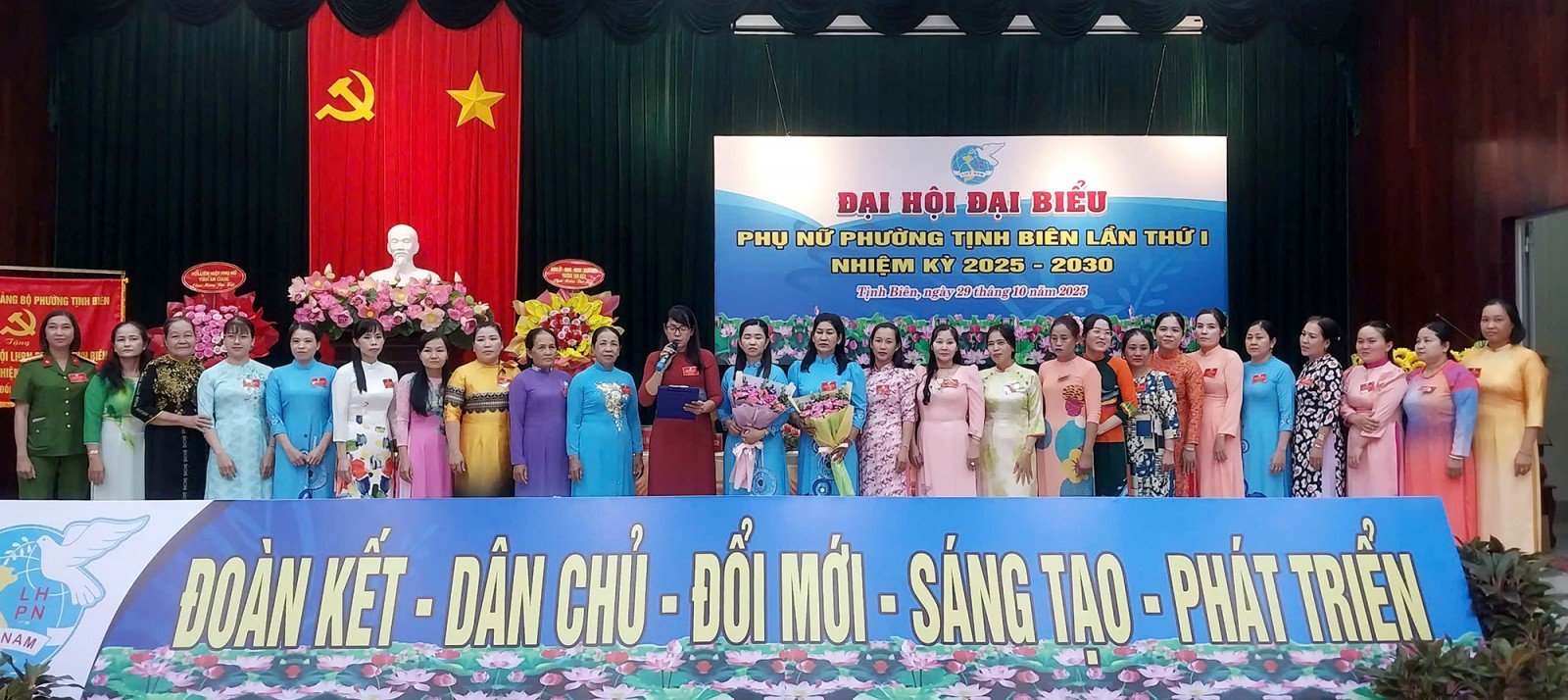 Uniunea Femeilor din districtul Tinh Bien prezintă 3 obiective inovatoare pentru mandatul 2025-2030