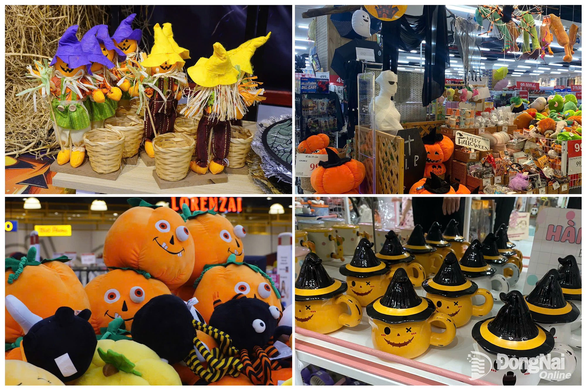 Τα δώρα για το Halloween έχουν ποικίλο σχεδιασμό, και είναι εντυπωσιακά στο τυπικό πορτοκαλί-μαύρο χρώμα. Φωτογραφία: Thuy Tien