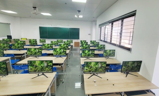 Un alt liceu spațios, modern și sincron în cartierul Yen So - Fotografia 6. Thêm một trường THPT khang trang, hiện đại, đồng bộ tại phường Yên Sở- Ảnh 6.