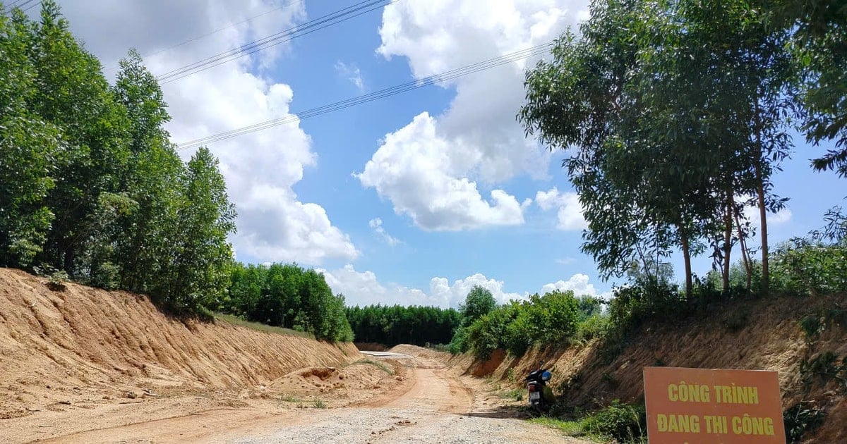 Vướng mắc giải phóng mặt bằng dự án đường ĐH12.PN:Chiên Đàn lên phương án bảo vệ thi công