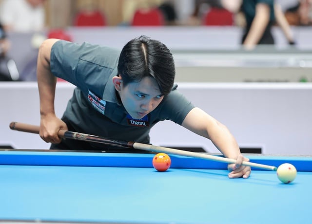 Billiards: Chiêm Hồng Thái tung sê-ri lớn ấn tượng vẫn bị loại đáng tiếc- Ảnh 1.