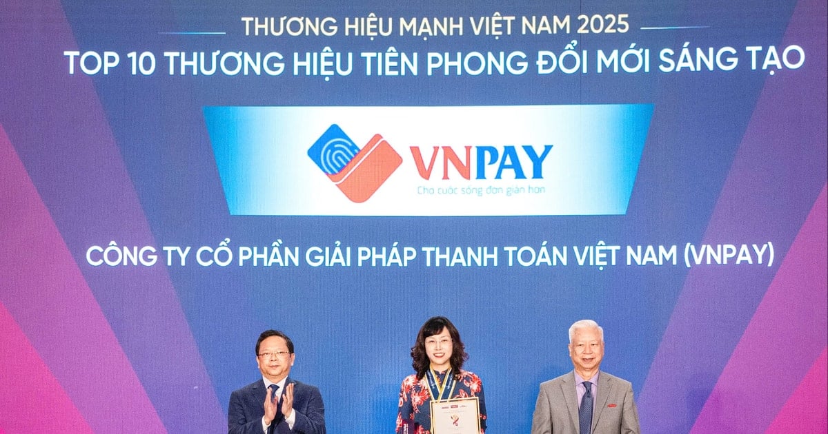 VNPAY được vinh danh “Thương hiệu mạnh Việt Nam 2025”