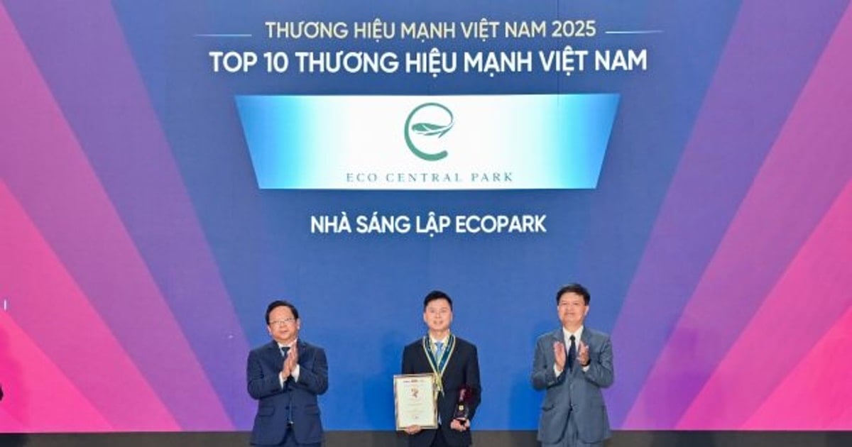 Nhà sáng lập Ecopark là thương hiệu mạnh Việt Nam 2025