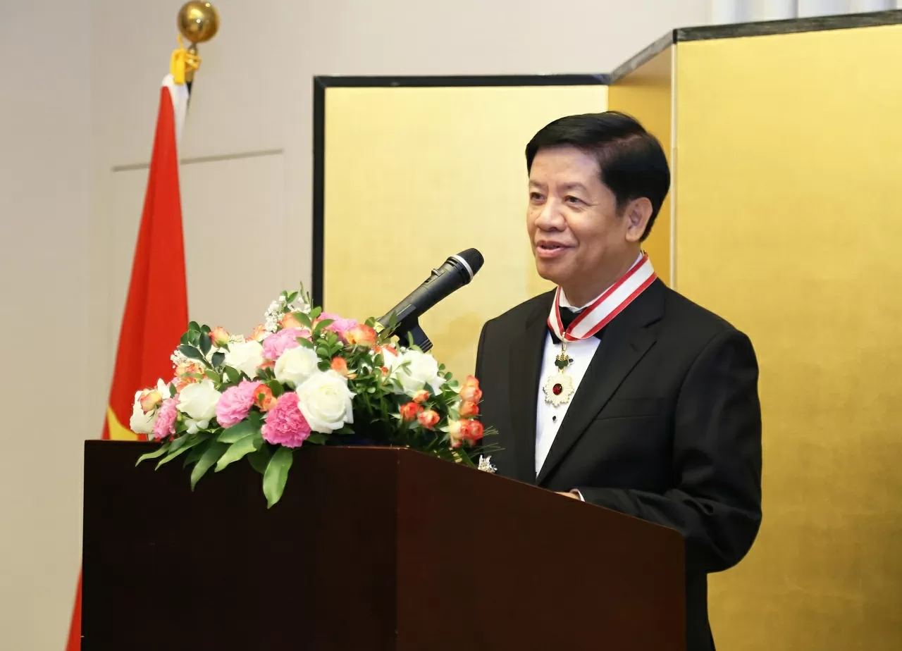 Chính phủ Nhật Bản trao tặng Huân chương Mặt trời mọc cho nguyên Thứ trưởng Ngoại giao Nguyễn Quốc Cường