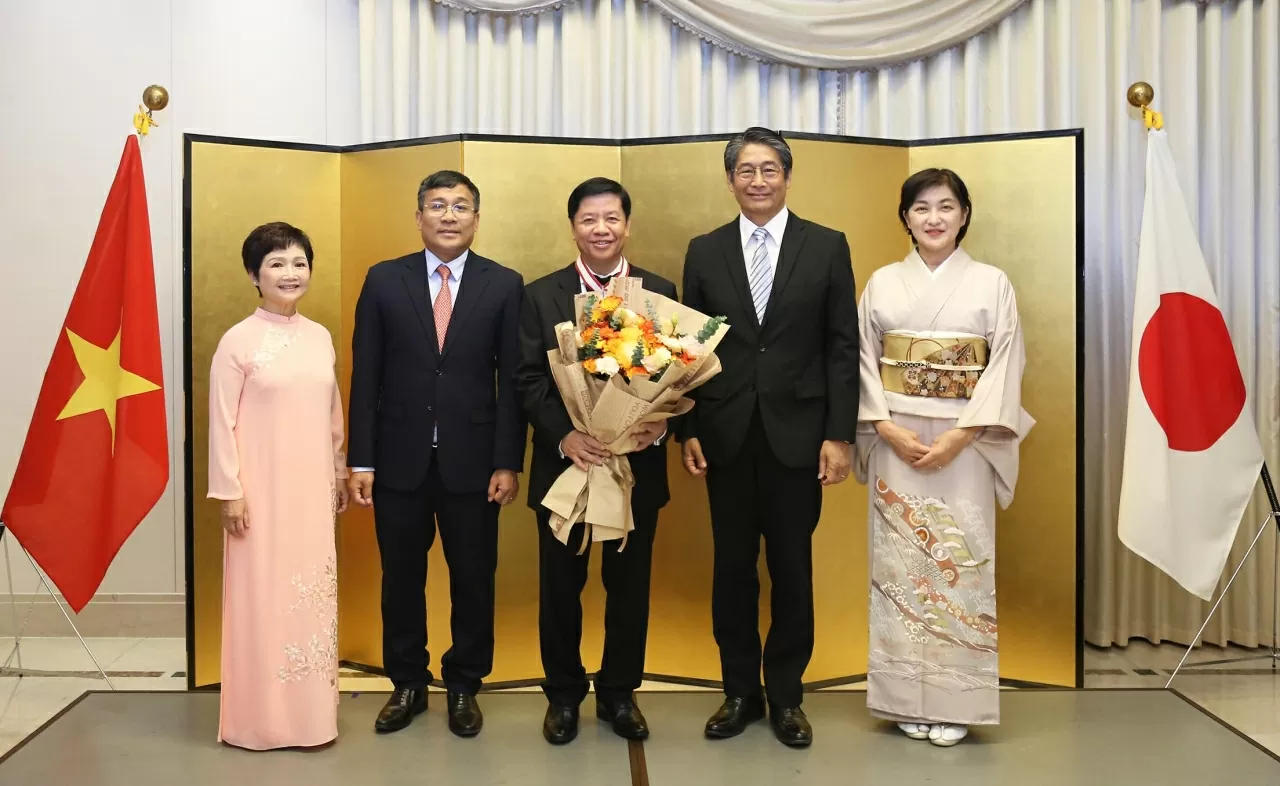 Chính phủ Nhật Bản trao tặng Huân chương Mặt trời mọc cho nguyên Thứ trưởng Ngoại giao Nguyễn Quốc Cường