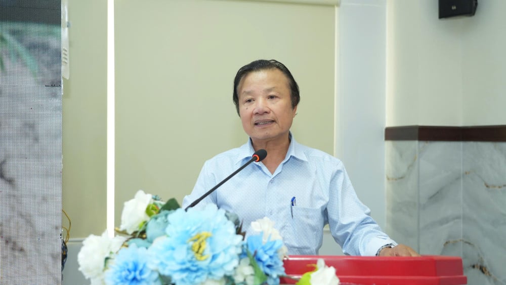 GS. TS. Lê Huy Hàm, nguyên Viện trưởng Viện Di truyền Nông nghiệp Việt Nam – Chủ nhiệm dự án phát biểu.