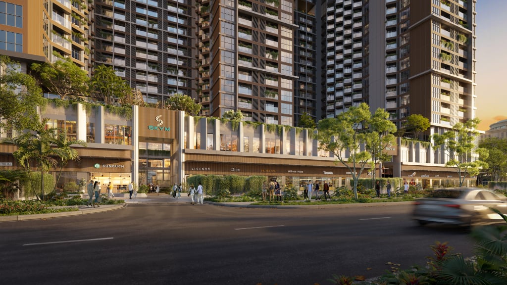 The series of shops at SkyM are created as a new generation commercial space next to the heritage bay.